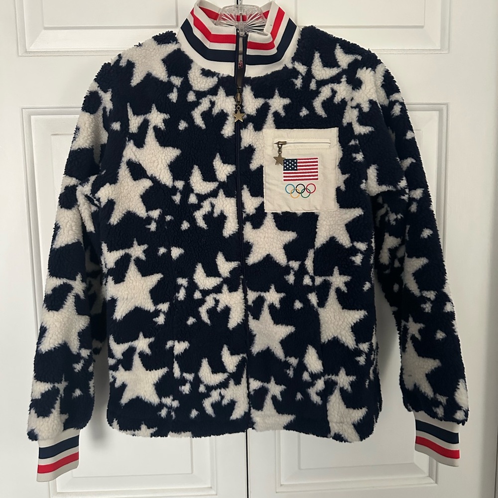 Team USA Women's Outerstuff Navy Milano Cortina 2026 Olympics Sherpa Jacket